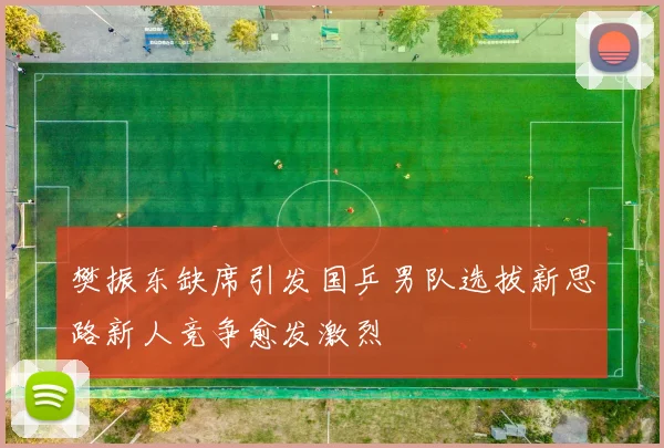 樊振东缺席引发国乒男队选拔新思路新人竞争愈发激烈
